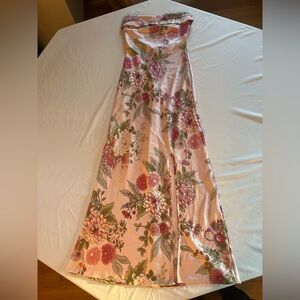 Altar'd State Pink and Green Floral Dress
